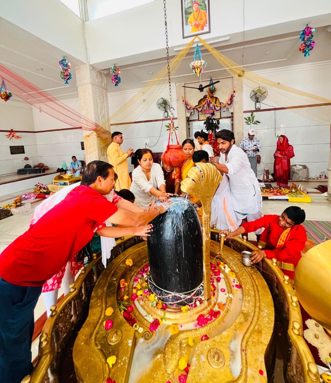 Experienced priests performing a Vedic ritual in Ujjain
